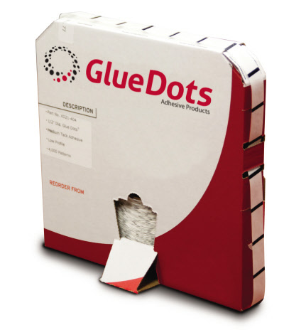 GlueDots Dispenser Box from Star Packaging Supplies Co. Milwaukee, WI GlueDots Dispenser Box from Star Packaging Supplies Co. Milwaukee, WI
