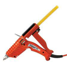 3M Polygun TC Polygun TC applicator is rugged, reliable and compact electrically driven system weighing 10 ounces. It delivers 3.5 pounds of adhesive per hour. Other features include: 150 watts; 120 VAC voltage; 385 degree F (196 degree C); and 5/8 in x 2 in cartridge size. 12 month warranty Glueguns/3M_Polygun_TC.jpg