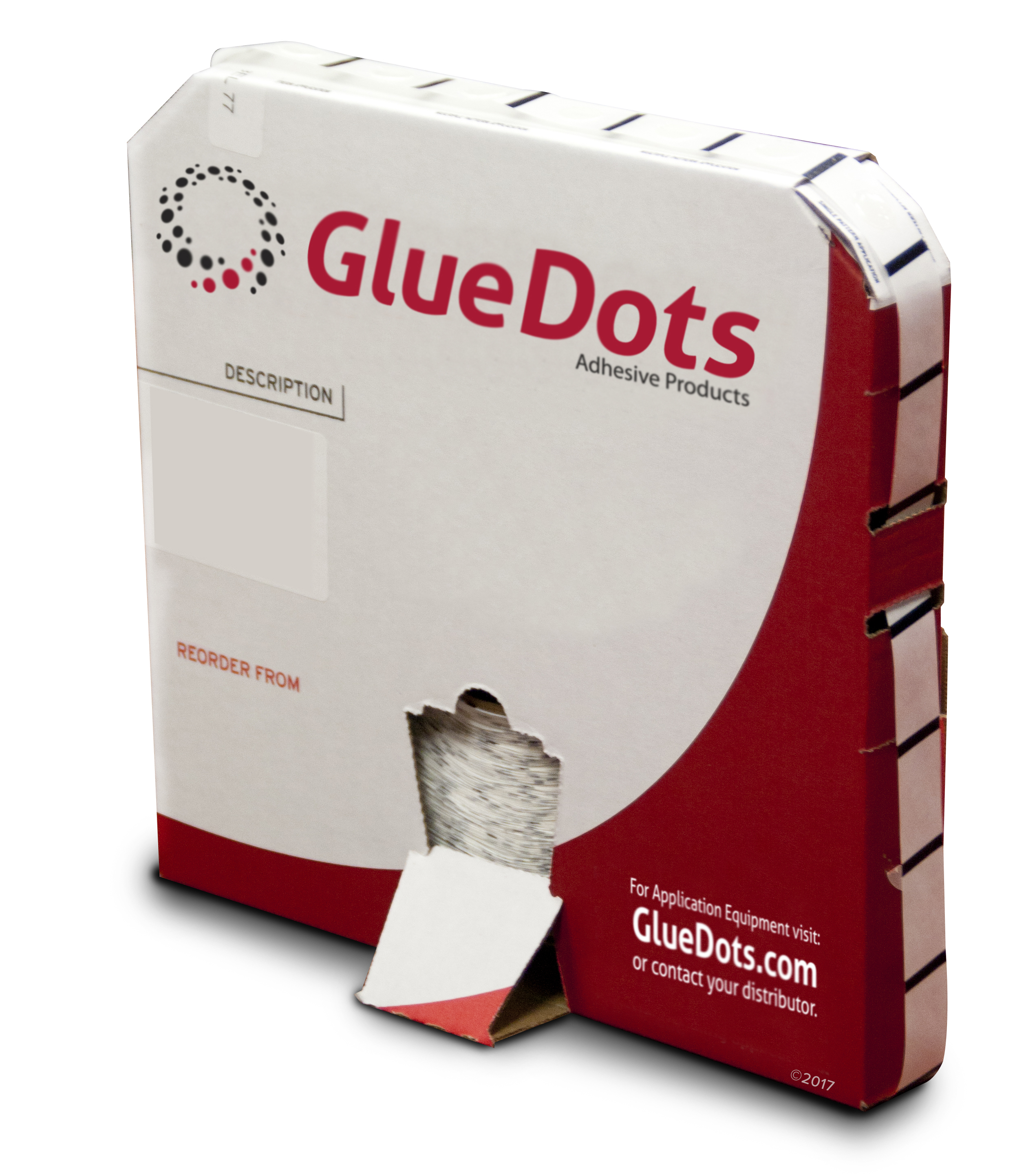 1/2" Diameter Low Profile 4000 Count Glue Dots Bulk Pricing Discounts